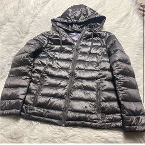 Andrew Marc Metallic Puffer Jacket